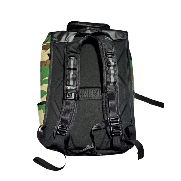 Chrome Industries Bravo 2.0 Camo Backpack Rolltop Watrer Proof Book Bag OS - Picture 4 of 6